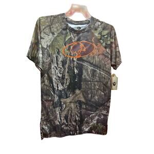 MOSSY OAK Mens Camouflage Hunting T-Shirt Size Large 100% Polyester